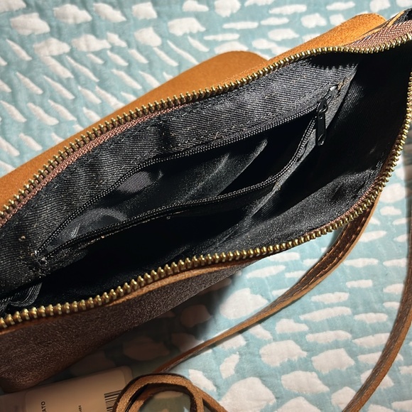 NWT MARLON PURSE MADE IN ITALY BRONZE METALLIC - Picture 5 of 10